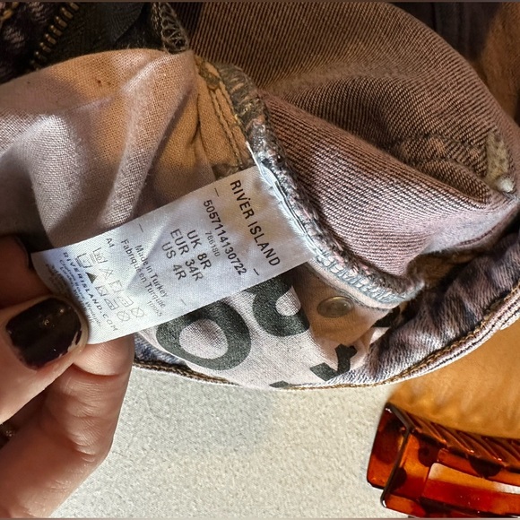 River Island Acid Wash Light Purple Skinny Jeans - Picture 5 of 5